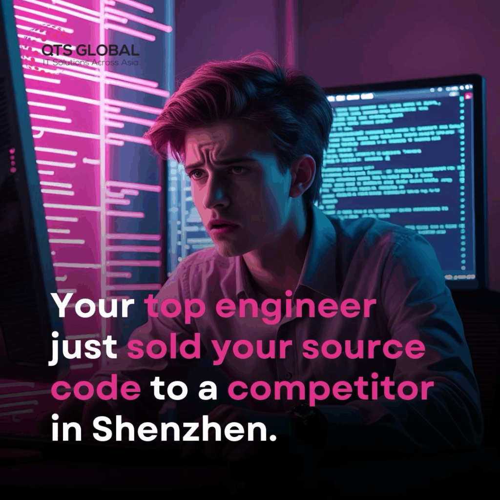 Your top engineer just sold your source code to a competitor in shenzhen.