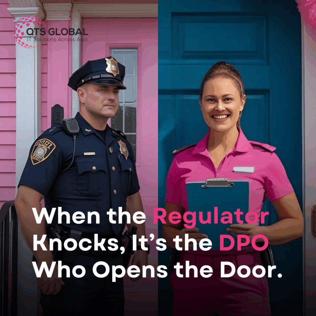 when the regulator knocks. It's the DPO who opens the door