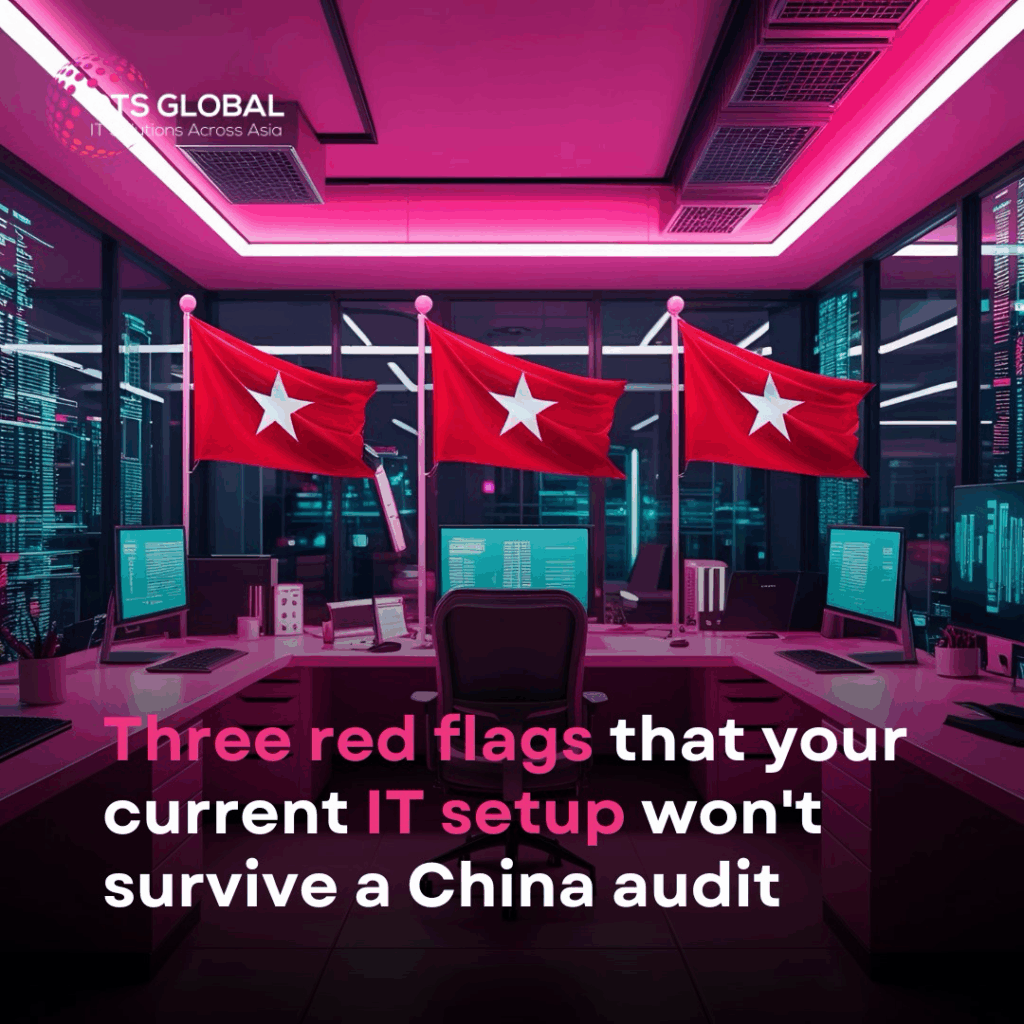 Three red flags that your current IT setup won't survive a china audit
